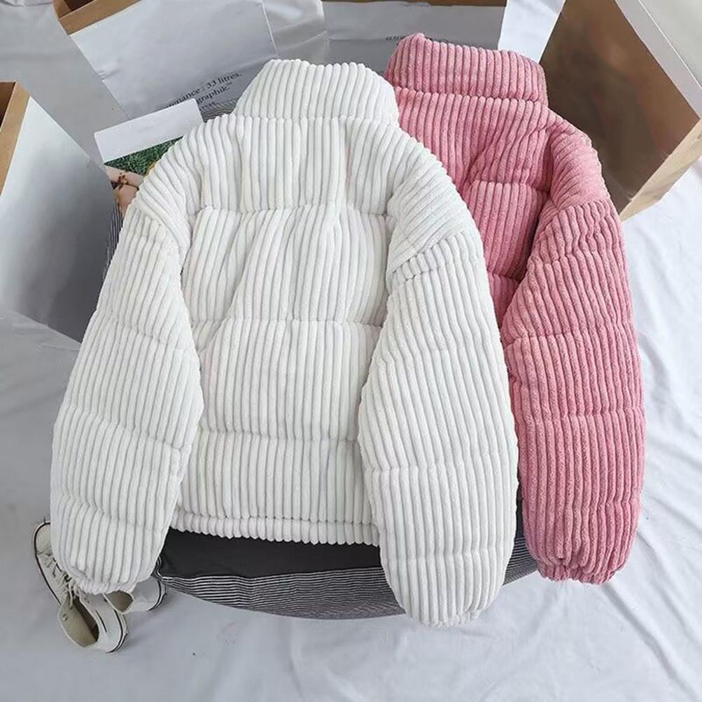 Puffer Jacket Women Down - جاكيت نسائي منفوخ من البوليستر، جاكيت