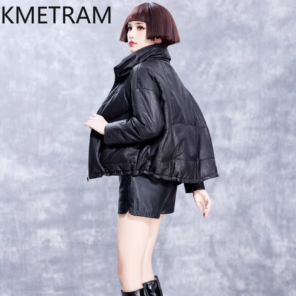 Puffer Jacket Women Down - KMETRAM جاكيتات نسائية من جلد الغنم
