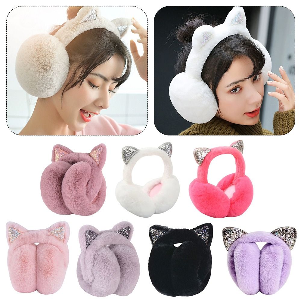 Ear Muff Foldable - لطيف أرنب تصميم الحيوان الأذن إيرفلاب