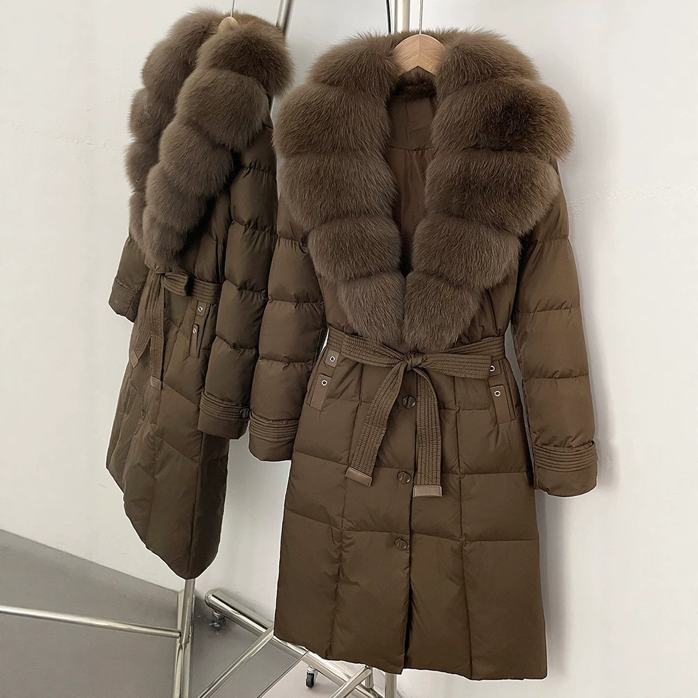 Puffer Jacket Women Down - معطف نسائي دافئ من الريش الطبيعي