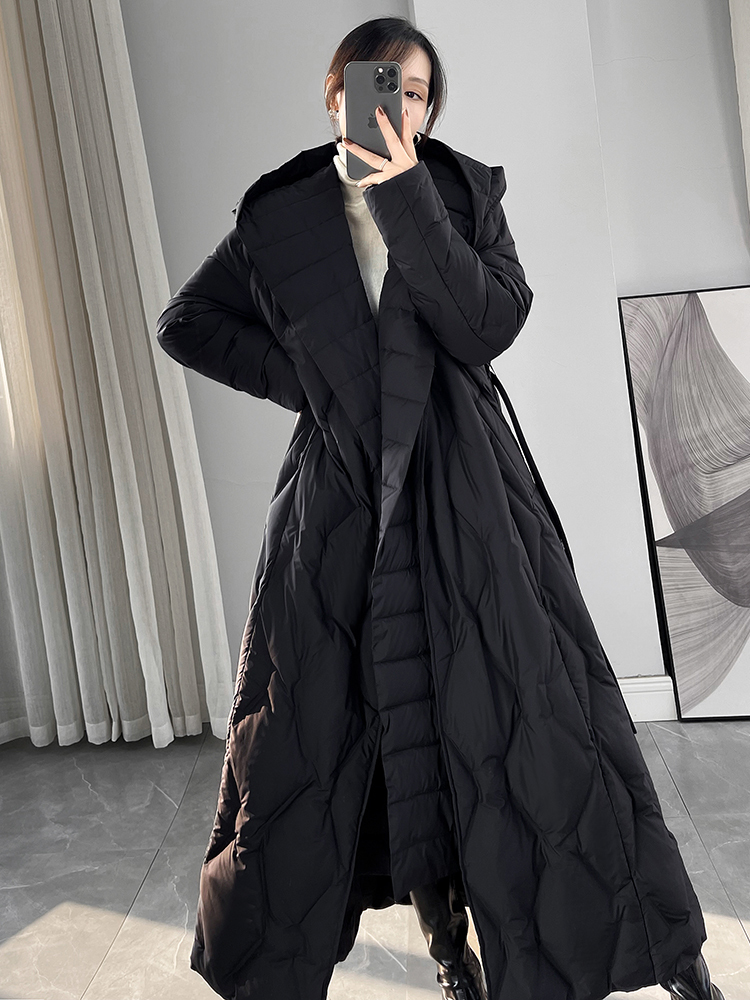 Puffer Jacket Women Down - سترة الشتاء النساء 2025 معطف طويل