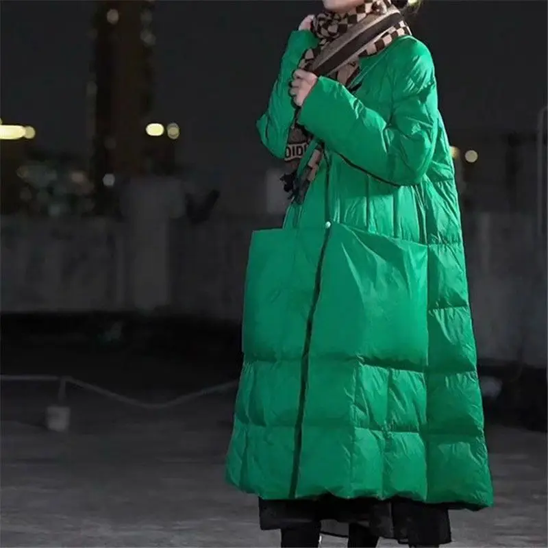 Puffer Jacket Women Down - المرأة المتضخم طويلة أسفل البخاخ سترة