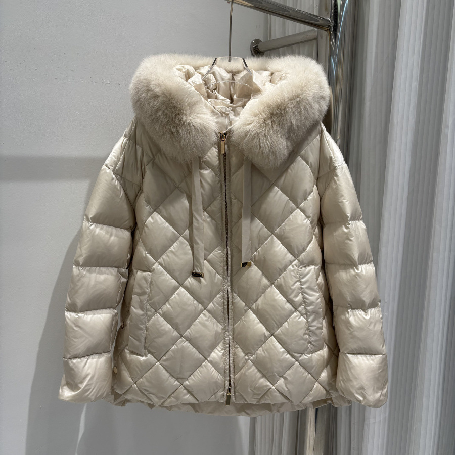 Puffer Jacket Women Down - شتاء جديد الموضة مقنعين بطة بيضاء