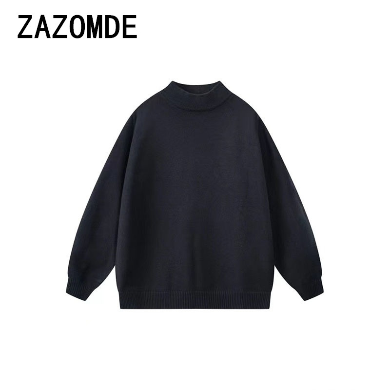 ZAZOMDE-بلوفر منسوج أحادي اللو - مراجعة Quality Winter Clothing Brand وسعره