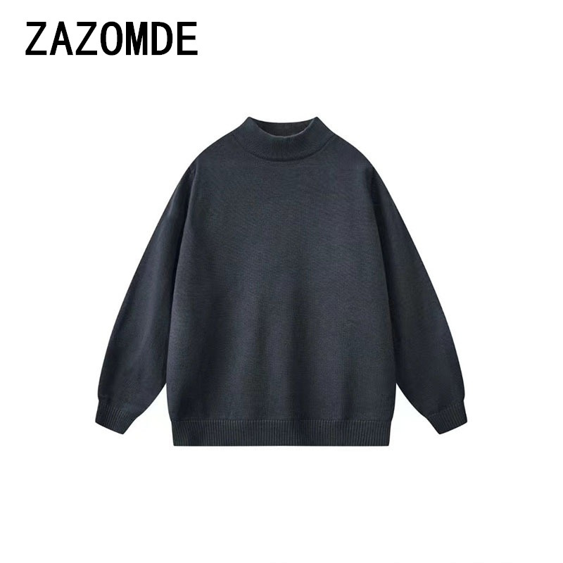 ZAZOMDE-بلوفر منسوج أحادي اللو - مراجعة Quality Winter Clothing Brand وسعره