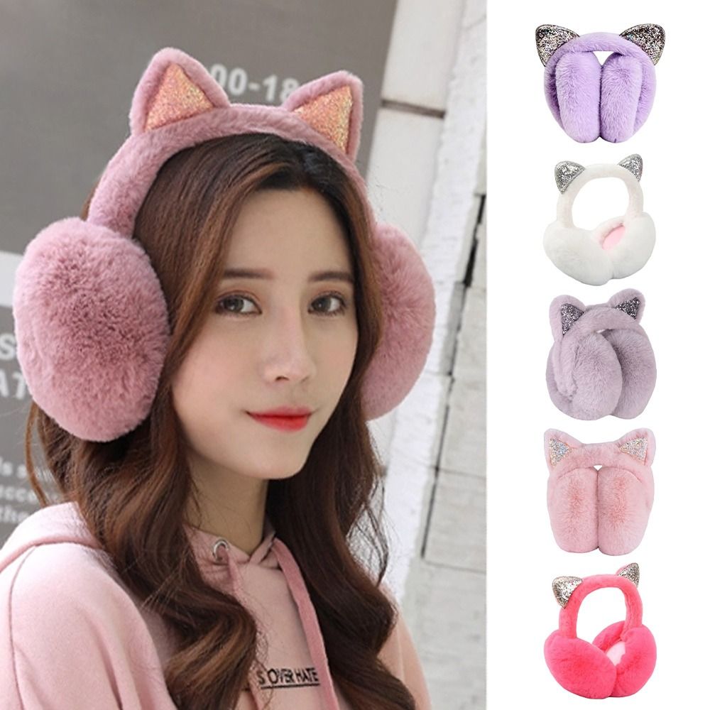 لطيف أرنب تصميم الحيوان الأذن  - مراجعة Ear Muff Foldable وسعره