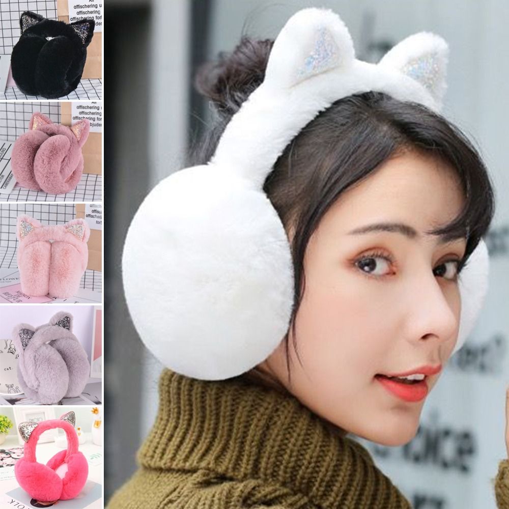 لطيف أرنب تصميم الحيوان الأذن  - مراجعة Ear Muff Foldable وسعره