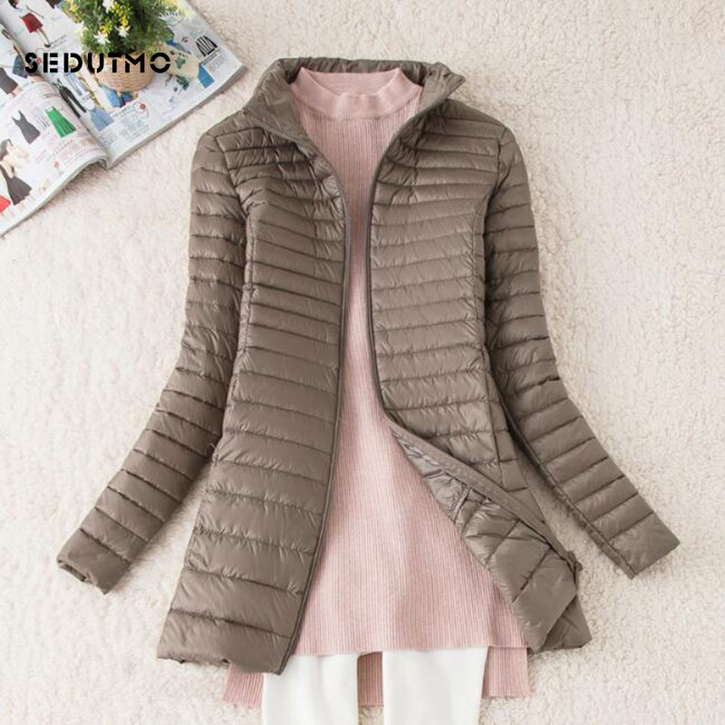 SEDUTMO الشتاء المرأة طويلة أس - مراجعة Puffer Jacket Women Down وسعره