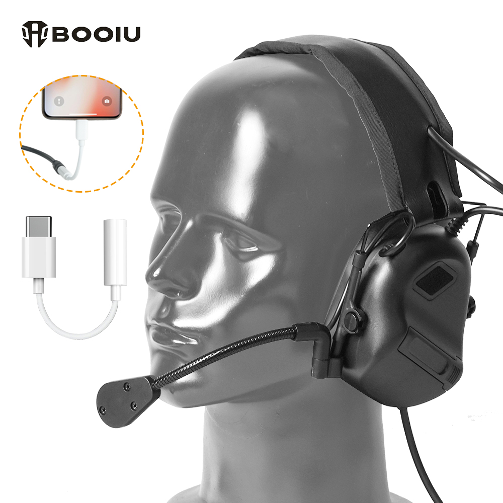 BOOIU التكتيكية الإلكترونية اط - مراجعة Ear Muff Foldable وسعره