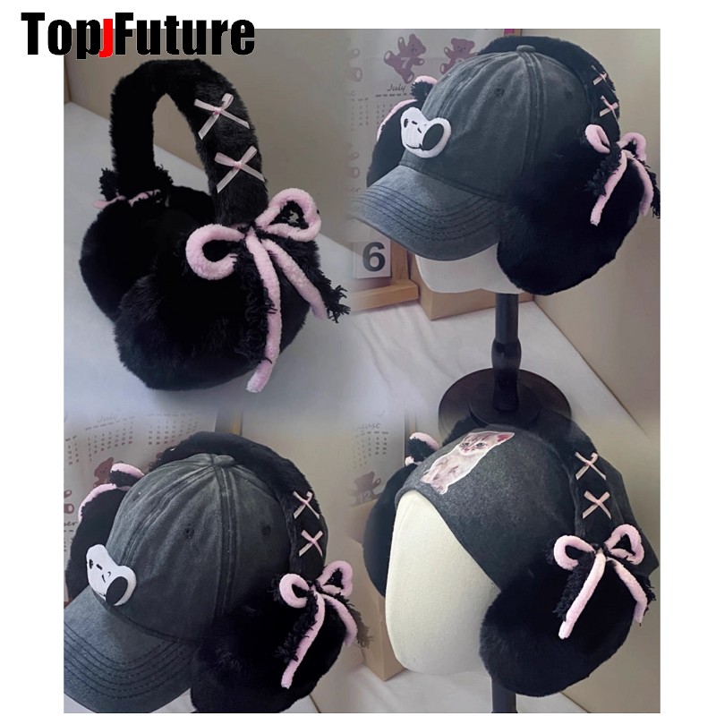 Harajuku Y2k لطيف الحلو لوليتا - مراجعة Ear Muff Foldable وسعره