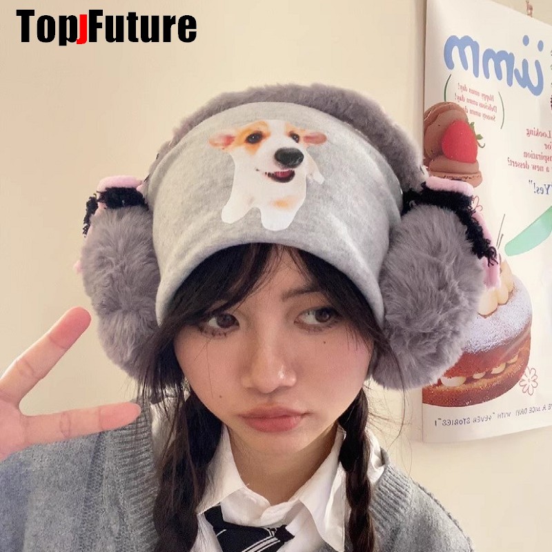 Harajuku Y2k لطيف الحلو لوليتا - مراجعة Ear Muff Foldable وسعره