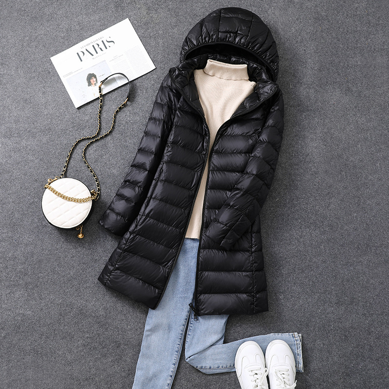 المرأة X-طويلة مكتب سيدة قبعة  - مراجعة Puffer Jacket Women Down وسعره