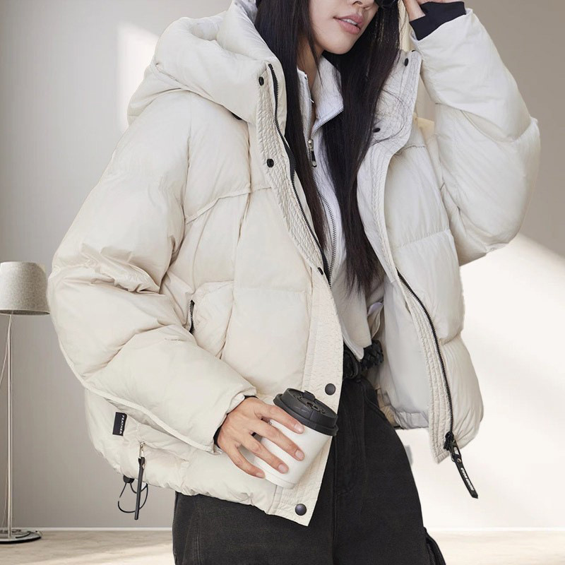 المرأة قصيرة الأبيض بطة أسفل س - مراجعة Puffer Jacket Women Down وسعره