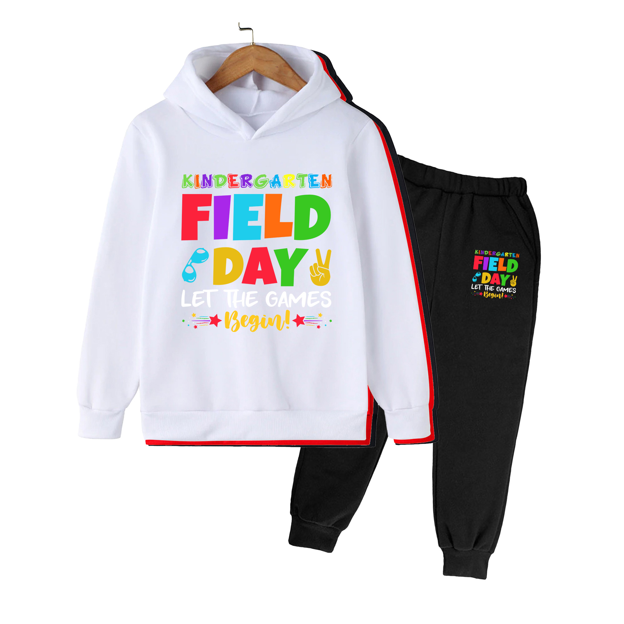 طقم هودي وبنطلون مطبوع لليوم ا - مراجعة Winter Clothing Kindergarten وسعره