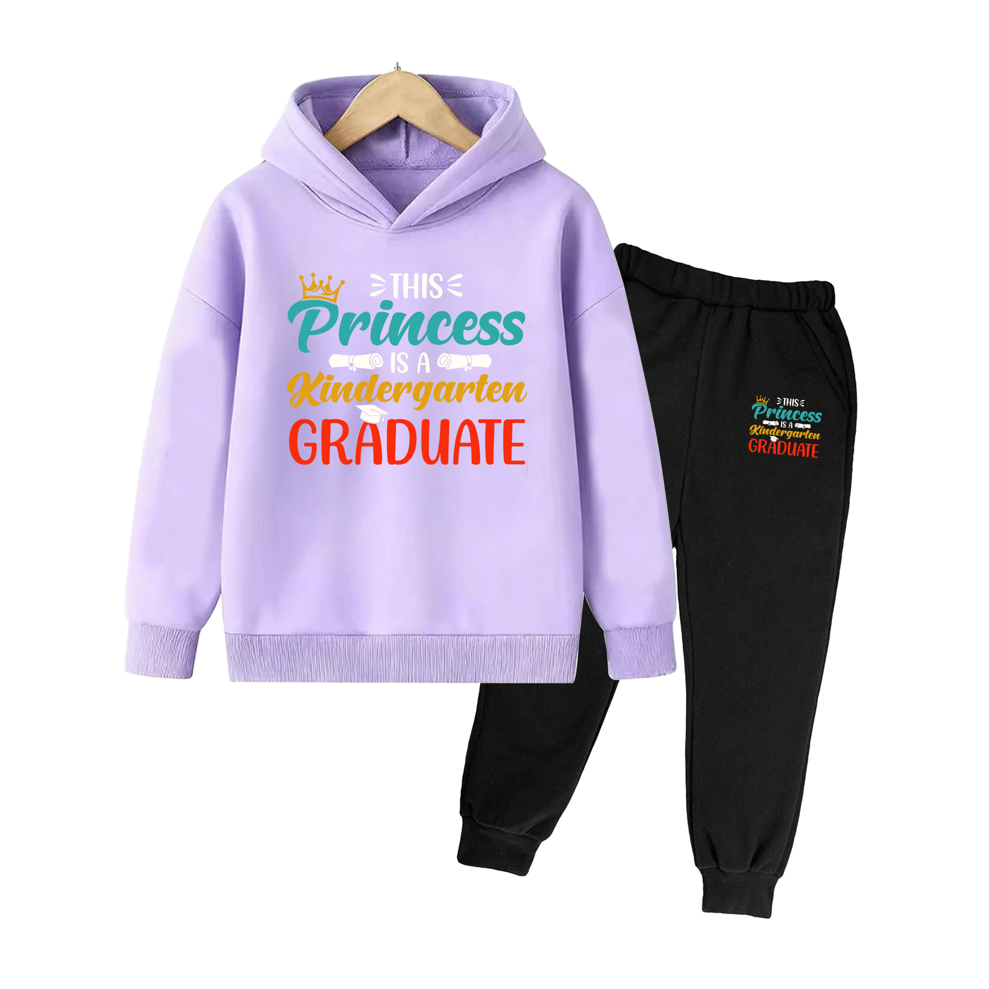 طقم هودي وبنطلون مطبوع لخريجي  - مراجعة Winter Clothing Kindergarten وسعره