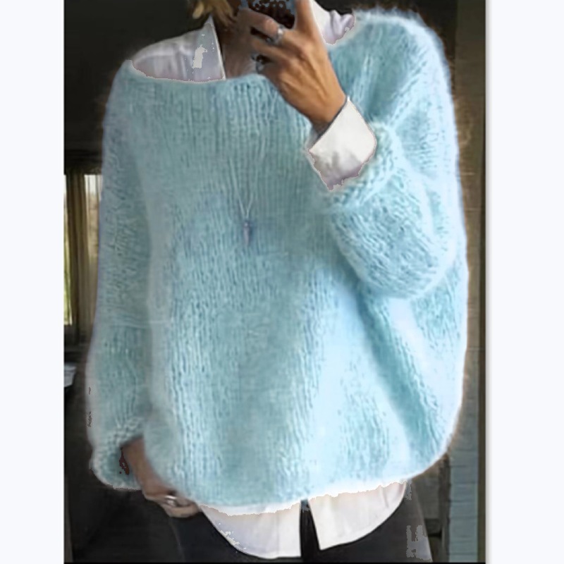 بلوفر نسائي رقيق محبوك بأكمام  - مراجعة Winter Clothing Trends For Women وسعره